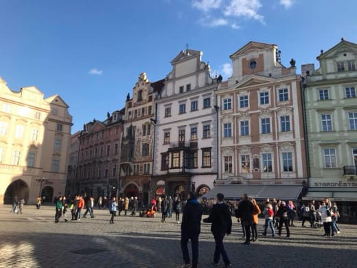Buildings in Prague, Czech Republic.